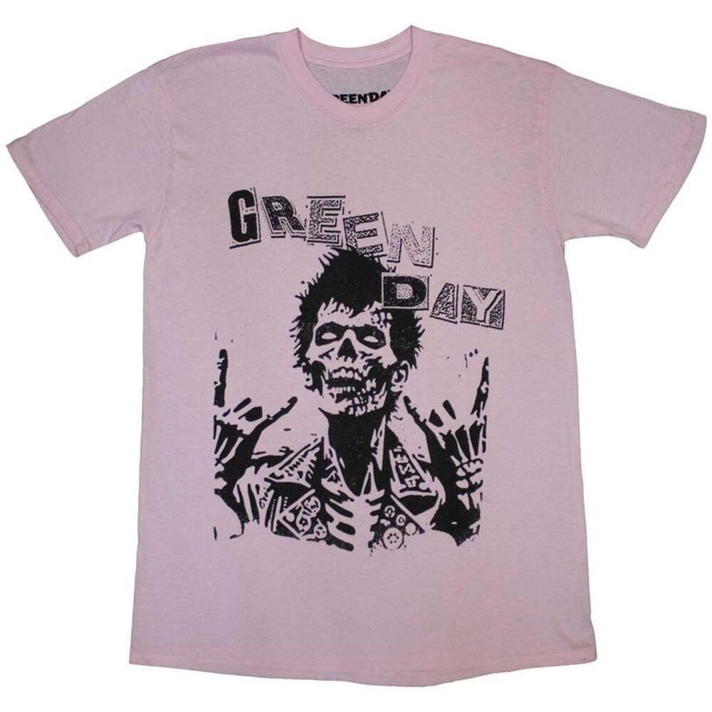 Green Day Unisex Adult Savior Zombie T-Shirt / Pink